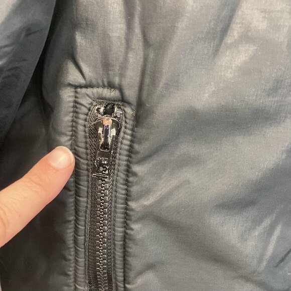 Vintage 90s Outdoor Exchange Relaxed Ski Jacket Womens Medium Black Green Retro - Picture 7 of 16